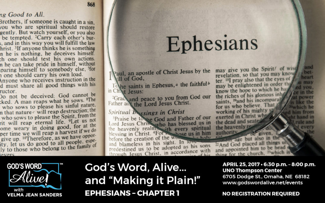 Bible with Ephesians magnified