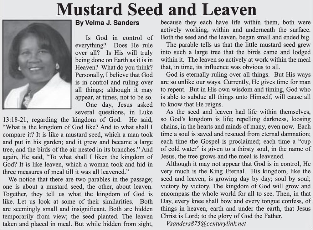 Mustard Seed and Leaven Article